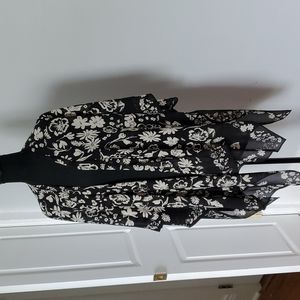 Black and Cream floral kaftan from Sonoma